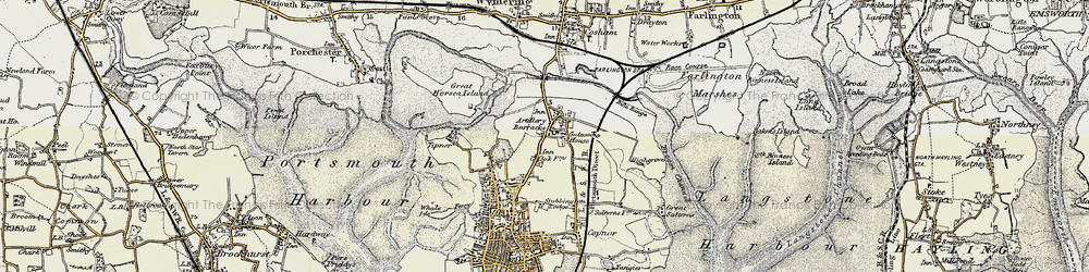 Old map of Hilsea in 1897-1899