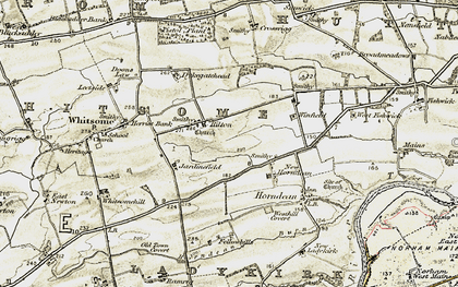 Old map of Hilton in 1901-1904