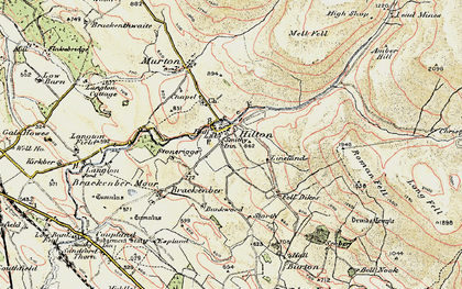 Old map of Hilton in 1903-1904