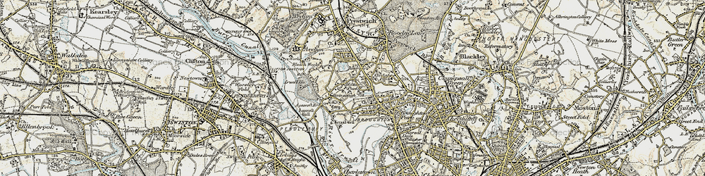 Old map of Hilton Park in 1903