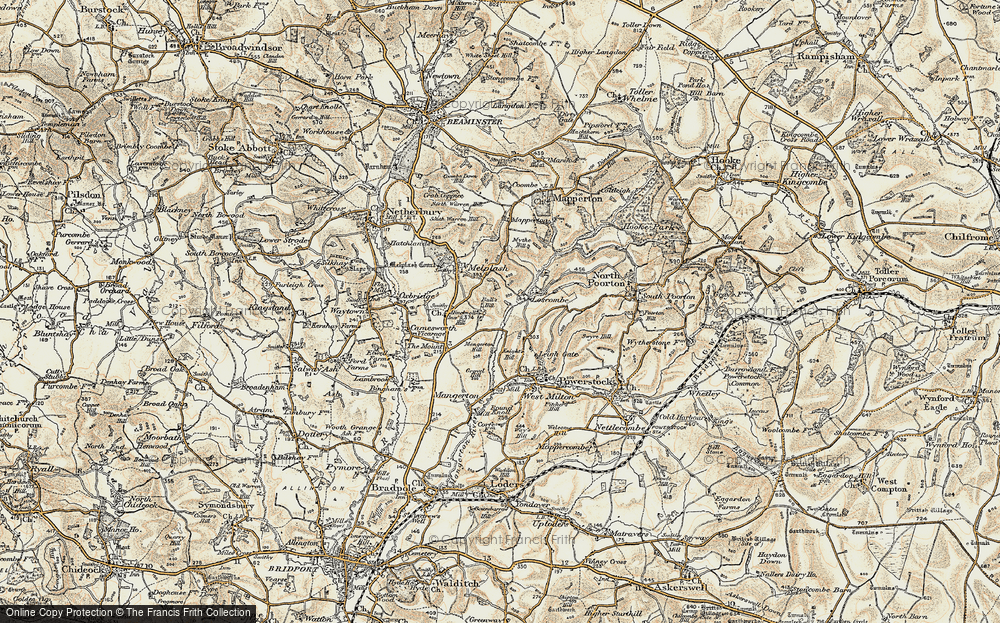 Old Map of Hincknowle, 1899 in 1899