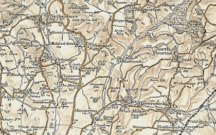 Old map of Hincknowle in 1899