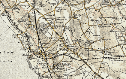 Old map of Hinderton in 1902-1903
