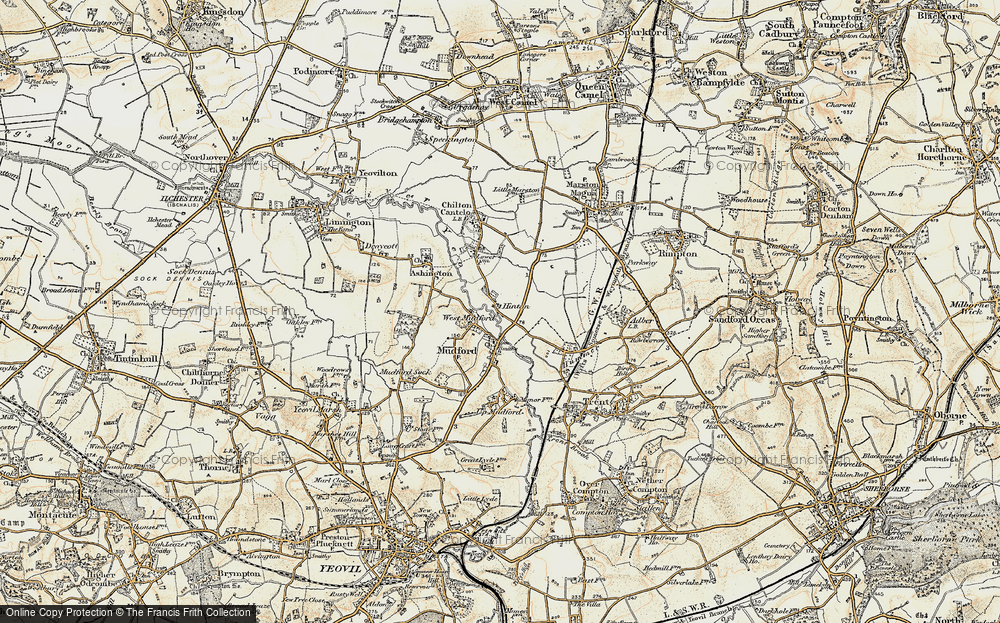 Old Map of Hinton, 1899 in 1899