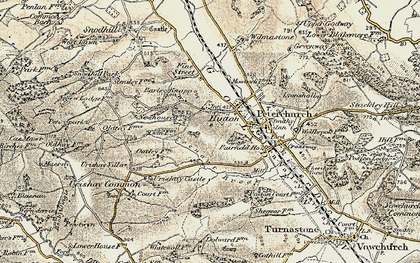 Old map of Hinton in 1900-1901