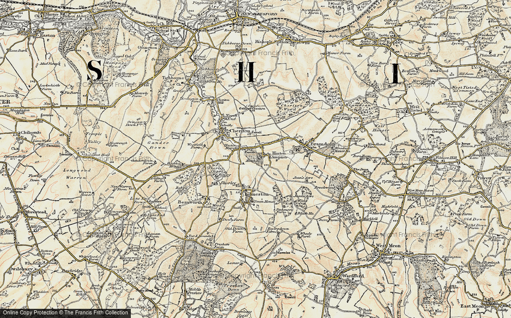Old Map of Hinton Ampner, 1897-1900 in 1897-1900