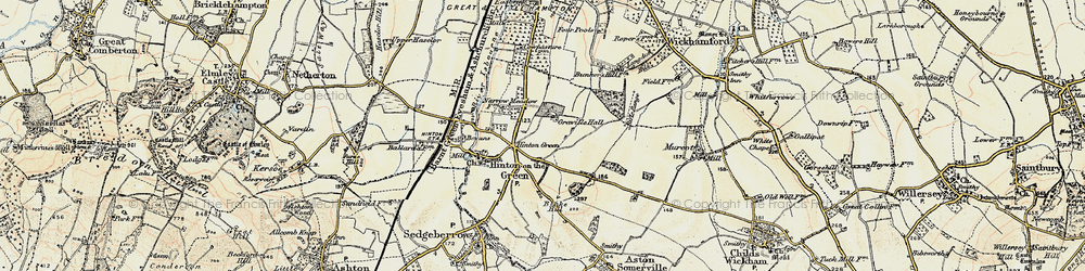 Old map of Blake's Hill in 1899-1901