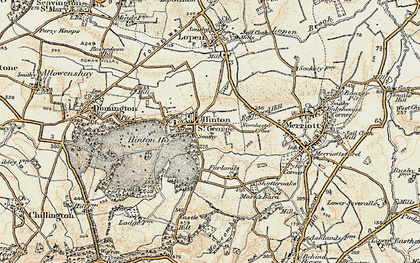 Old map of Furland in 1898-1899