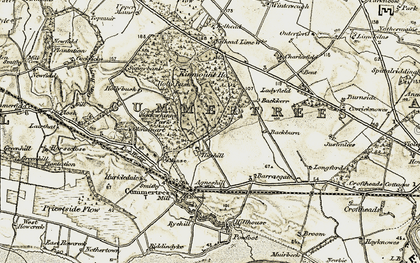 Old map of Kelhead in 1901-1904