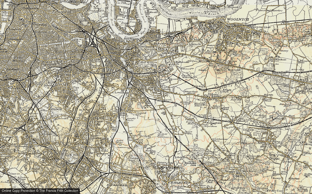 Old Map of Hither Green, 1897-1902 in 1897-1902