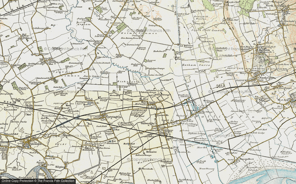 Old Map of Historic Map covering Blacktoft Grange in 1903