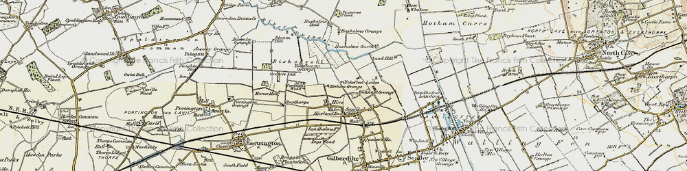 Old map of Yokefleet Lodge in 1903