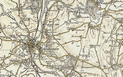 Old map of Burcote Villa in 1902