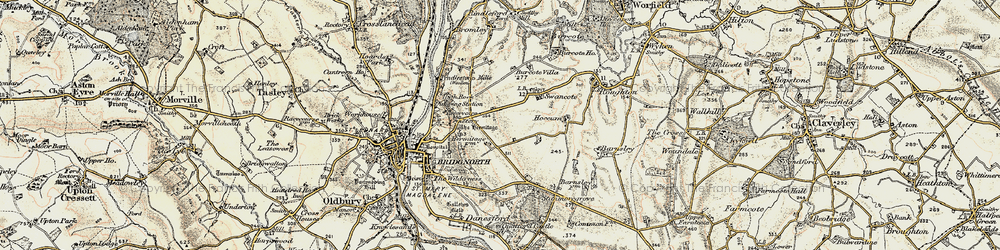 Old map of Hobbins, The in 1902