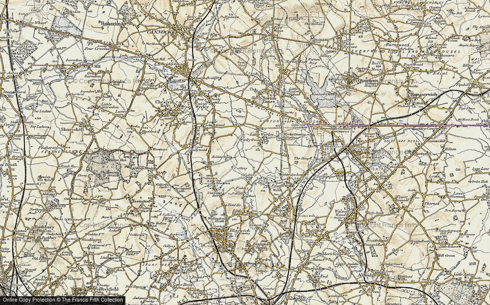 Old Map of Hobble End, 1902 in 1902