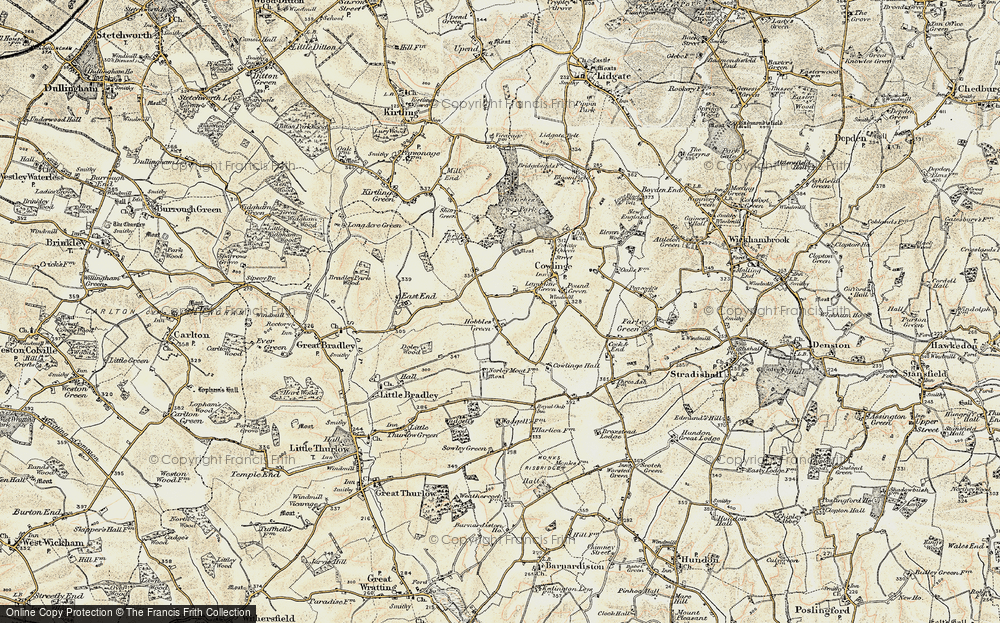 Old Map of Hobbles Green, 1899-1901 in 1899-1901