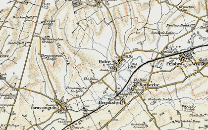 Old map of Hoby in 1902-1903
