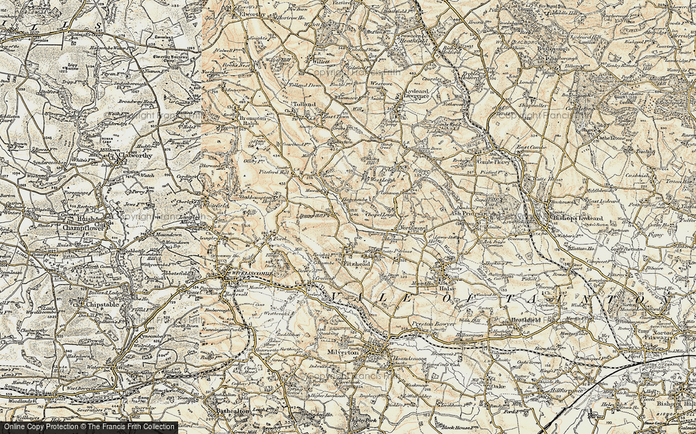 Old Map of Hoccombe, 1898-1900 in 1898-1900