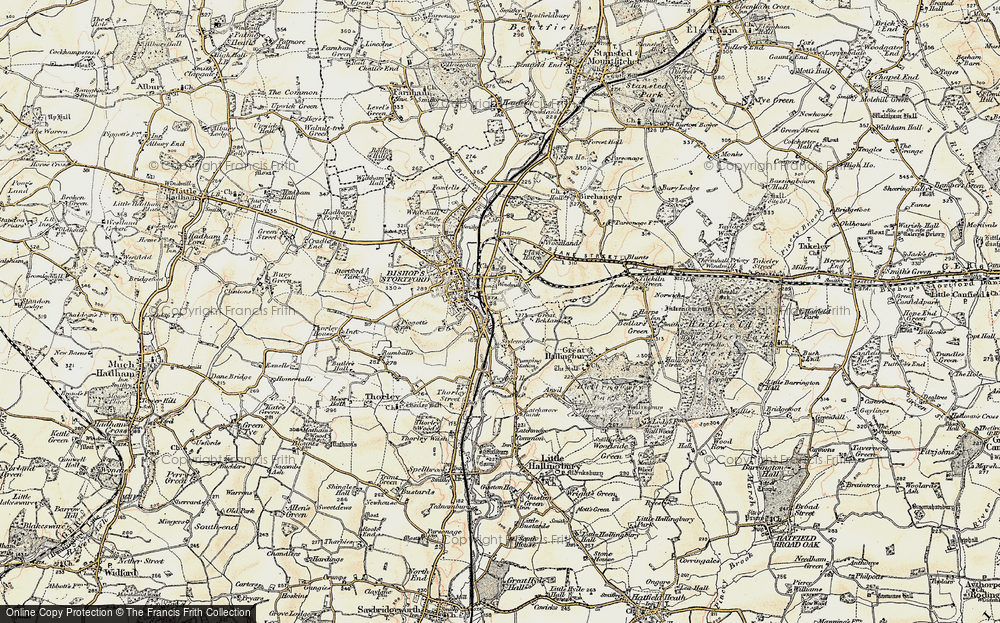 Old Map of Hockerill, 1898-1899 in 1898-1899