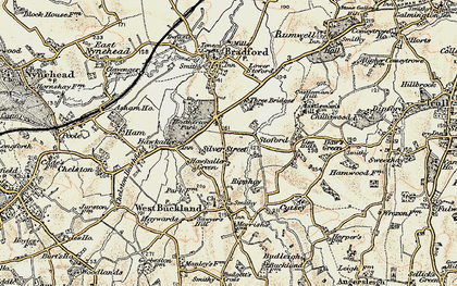 Old map of Hockholler Green in 1898-1900