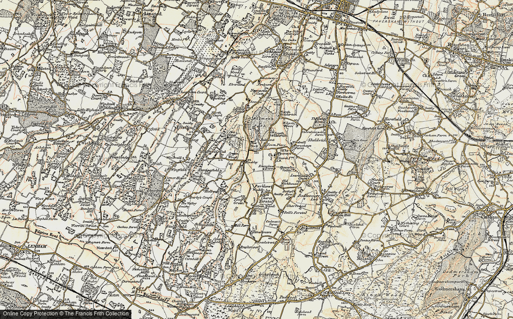 Old Map of Hockley, 1897-1898 in 1897-1898