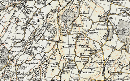 Old map of Hockley in 1897-1898