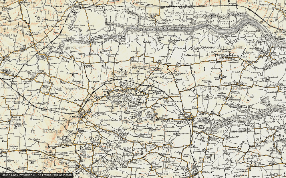 Old Map of Hockley, 1898 in 1898