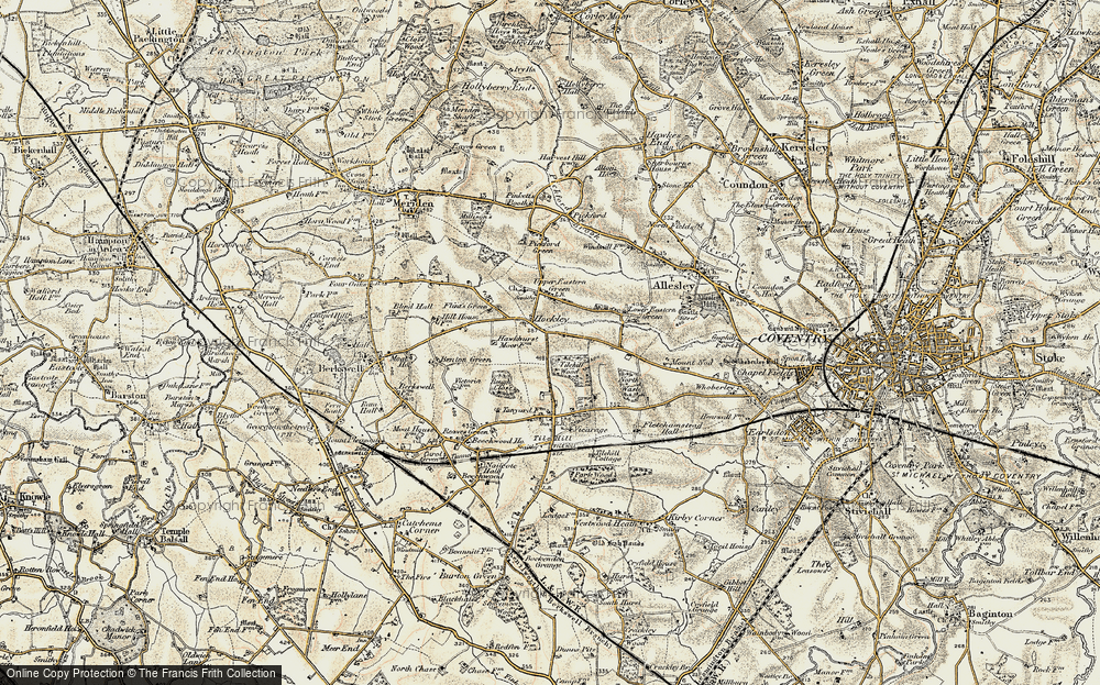 Old Map of Hockley, 1901-1902 in 1901-1902