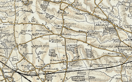 Old map of Hockley in 1901-1902