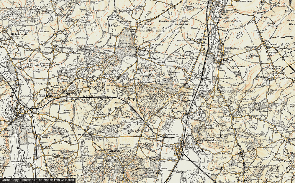 Old Map of Hocombe, 1897-1909 in 1897-1909