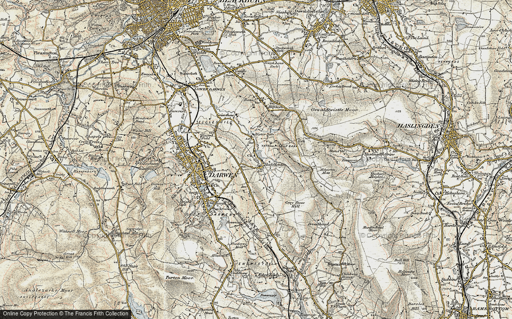 Old Map of Hoddlesden, 1903 in 1903