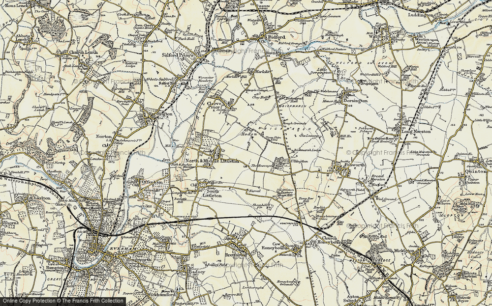 Old Map of Hoden, 1899-1901 in 1899-1901