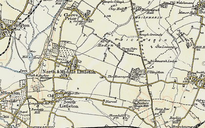 Old map of Hoden in 1899-1901