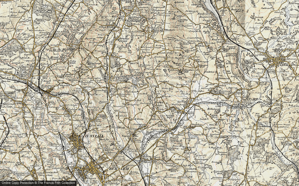Old Map of Hodgefield, 1902-1903 in 1902-1903