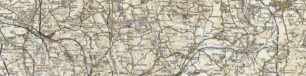 Old map of Hodgefield in 1902-1903