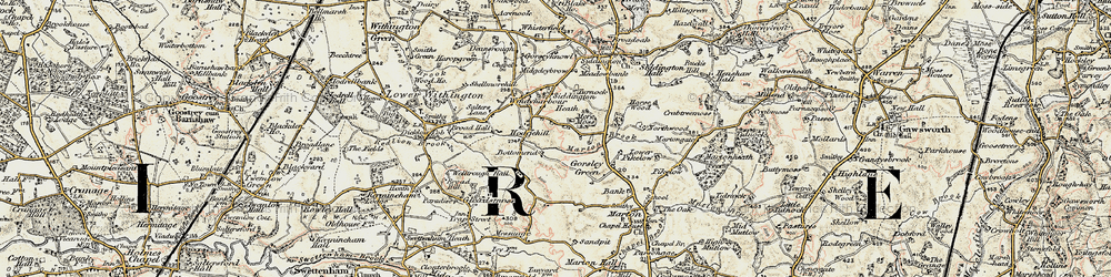 Old map of Hodgehill in 1902-1903