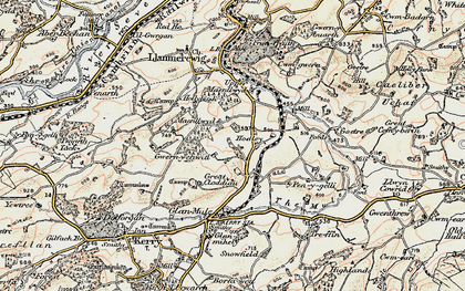 Old map of Hodley in 1902-1903