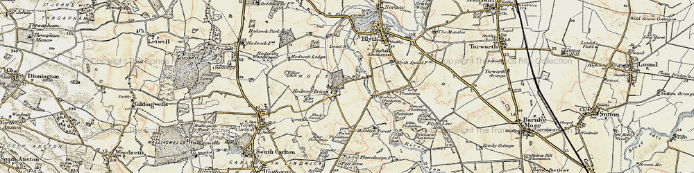 Old map of Ash Holt in 1902-1903