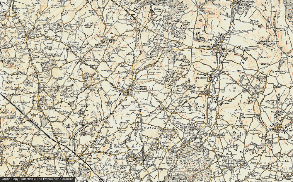 Old Map of Hoe, 1897-1900 in 1897-1900