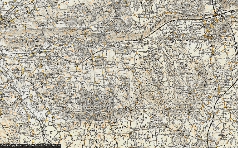 Old Map of Hoe, 1898-1909 in 1898-1909