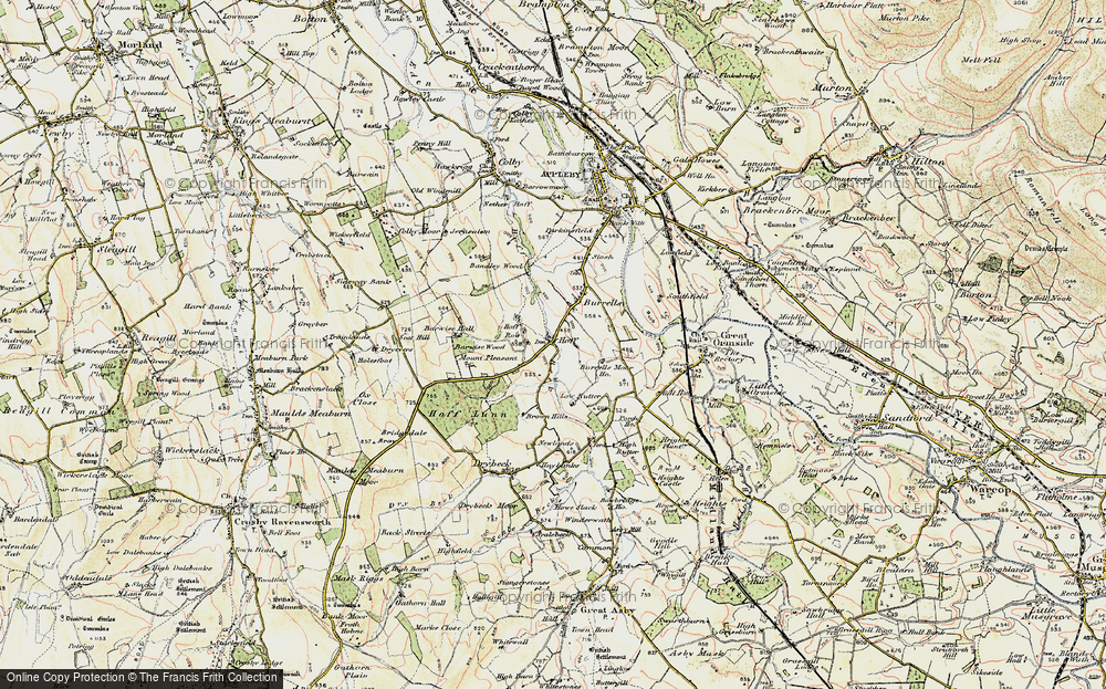 Old Map of Hoff, 1901-1904 in 1901-1904