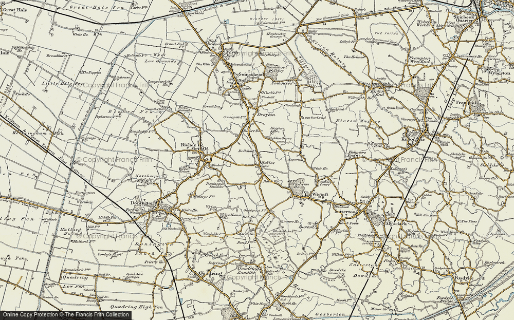 Old Map of Hoffleet Stow, 1902-1903 in 1902-1903