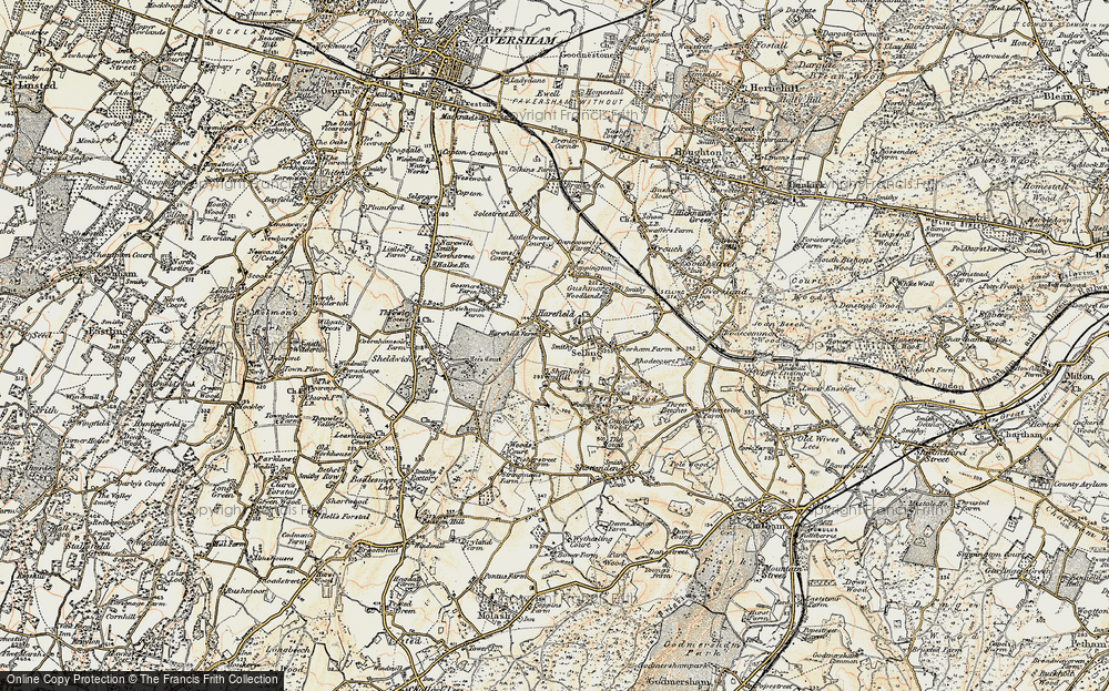 Old Map of Hogben's Hill, 1897-1898 in 1897-1898