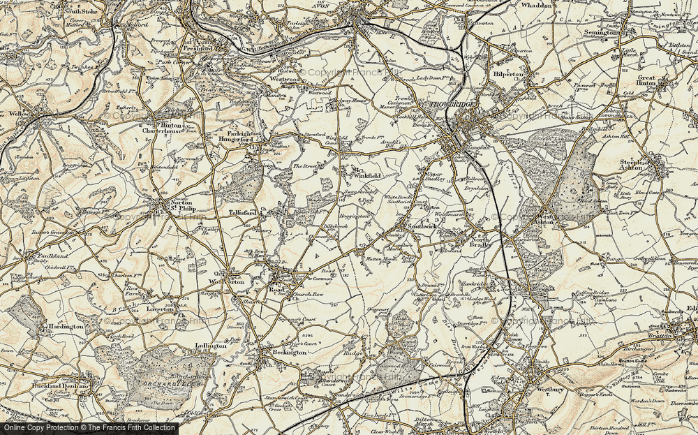 Old Map of Hoggington, 1898-1899 in 1898-1899