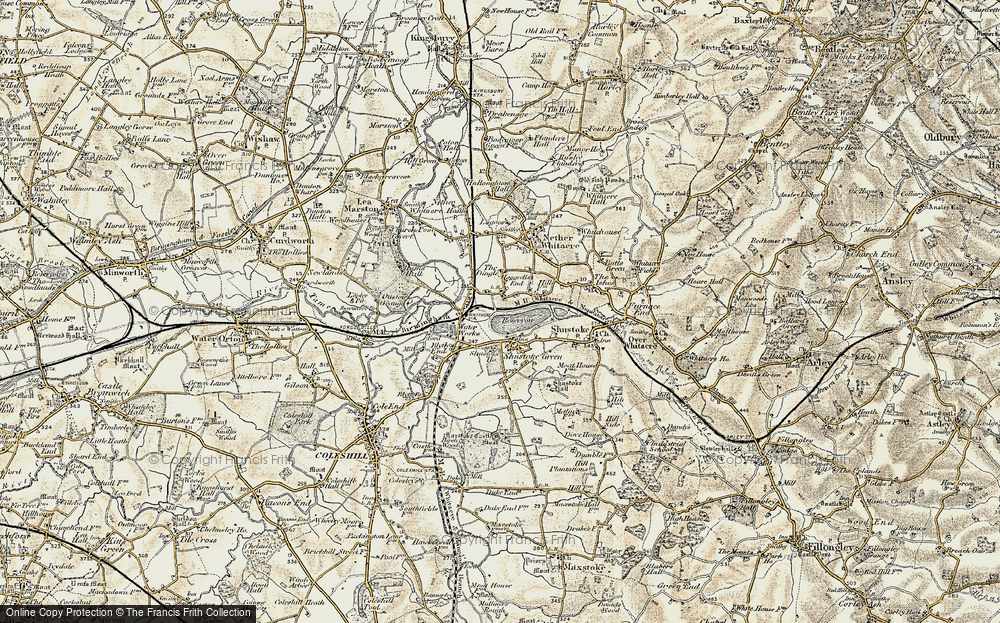Old Map of Hoggrill's End, 1901-1902 in 1901-1902