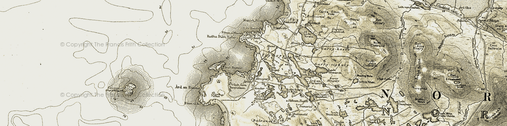 Old map of Hogha Gearraidh in 1911