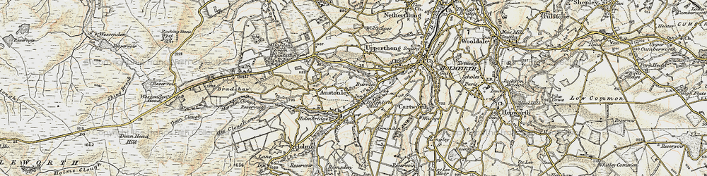 Old map of Hogley Green in 1903