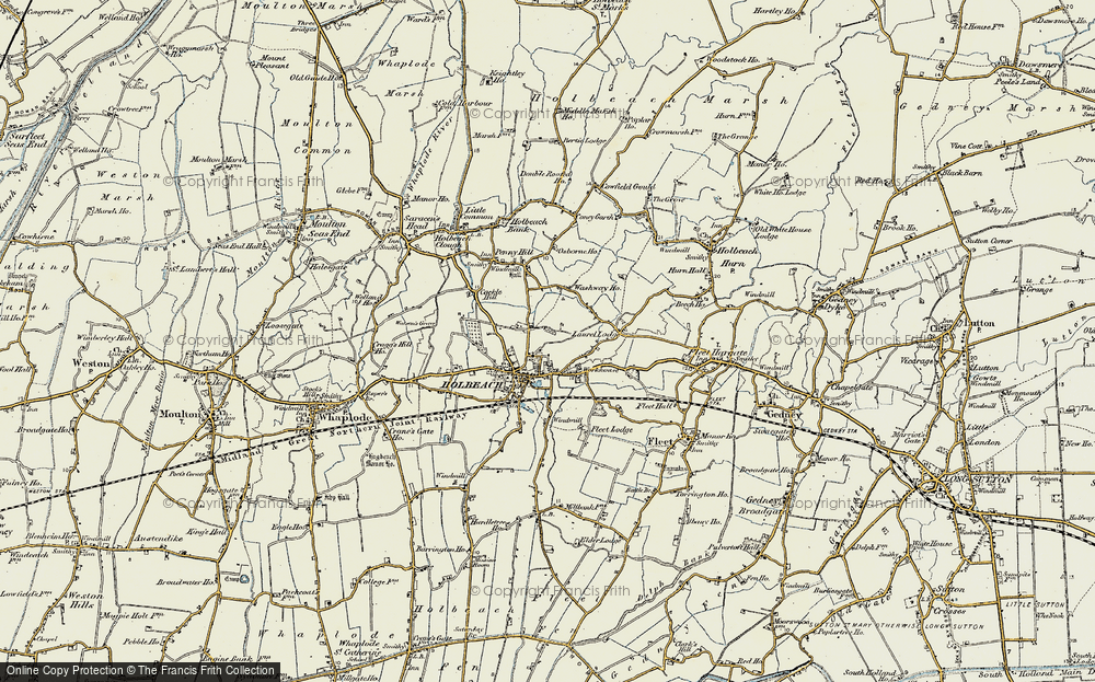 Old Map of Holbeach, 1901-1902 in 1901-1902