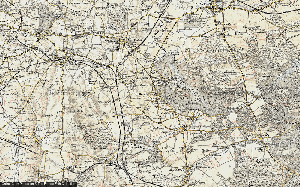 Old Map of Holbeck Woodhouse, 1902-1903 in 1902-1903