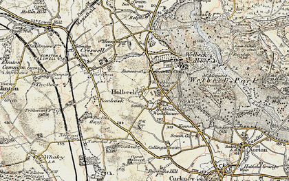 Old map of Holbeck Woodhouse in 1902-1903